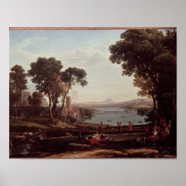 Poster Paysage avec le mariage d'Isaac (Devant)