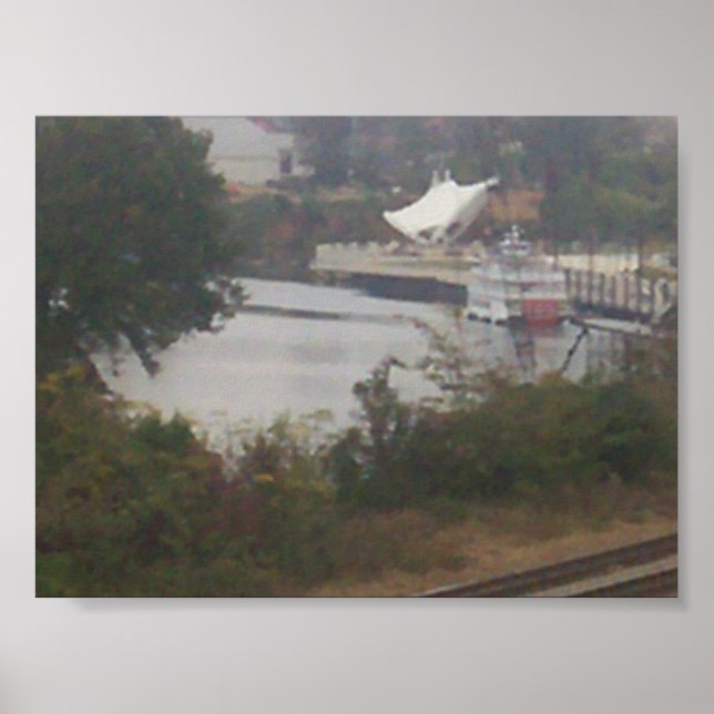 Poster paysage, bac avec objet (Devant)