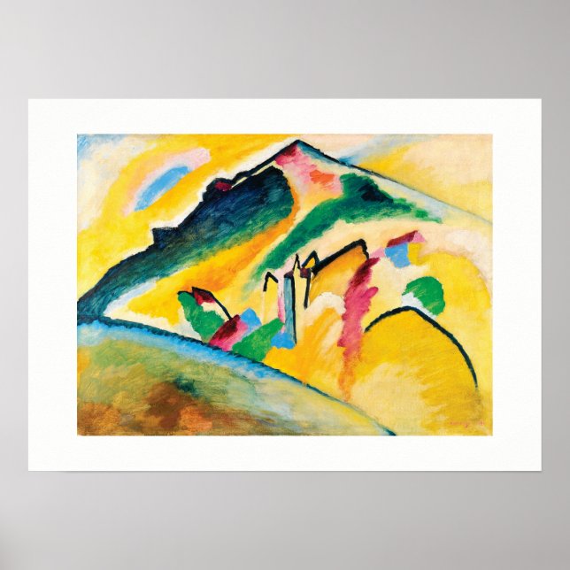 Poster Paysage d'automne par Wassily Kandinsky (Devant)