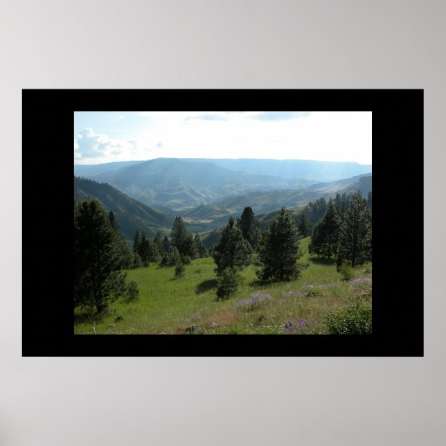 Poster Paysage de la montagne Idaho (Devant)