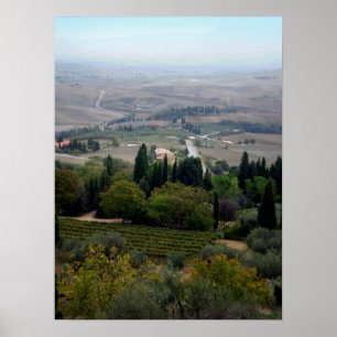 Poster Paysage de Pienza