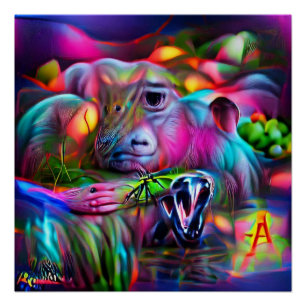 Poster Paysage de rêve vif : Agrizoophobie