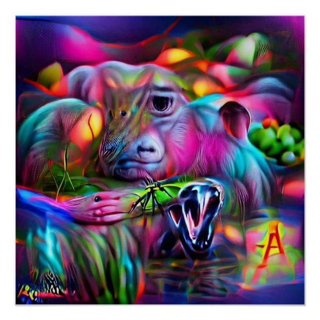 Poster Paysage de rêve vif : Agrizoophobie (Devant)