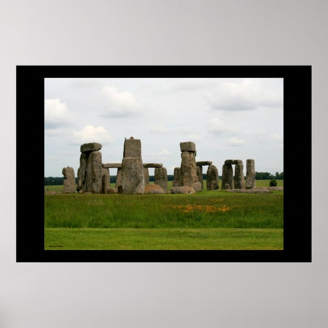 Poster Paysage de Stonehenge III (Devant)