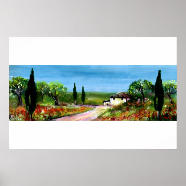 POSTER PAYSAGE DE TOSCANE 4 (Devant)