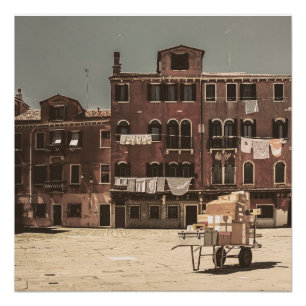 Poster Paysage de Venise de style vintage