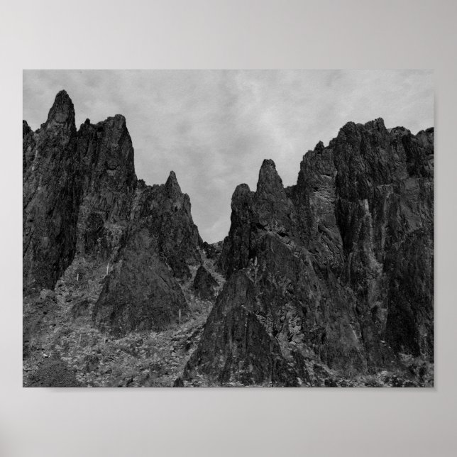 Poster Paysage des montagnes (Devant)