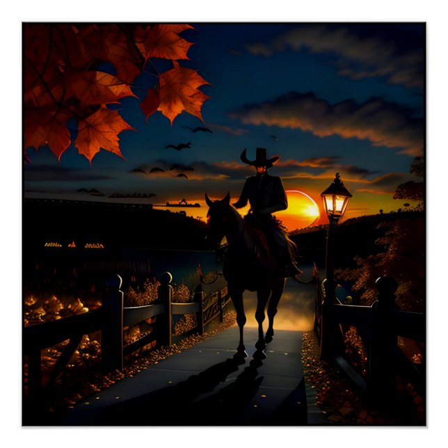 Poster Paysage Halloween Sept (Devant)