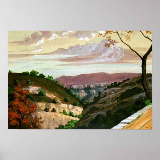 Poster Paysage méditerranéen par Prosper Merimee (Devant)
