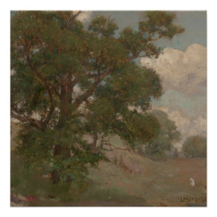 Poster Paysage pastoral Louis Loeb (Américain, 1866-1909)