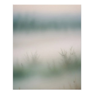 Poster Paysage pittoresque Mist Nature Art Arrière - plan