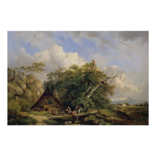 Poster Paysage près de Gutenstein – Dominik Schufried