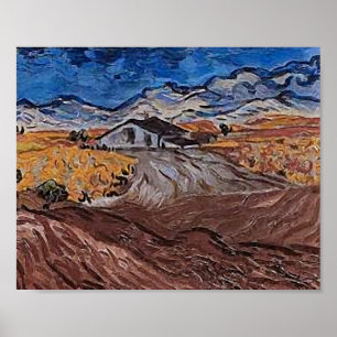 Poster Paysage Proche Saint Rémy Van Gogh