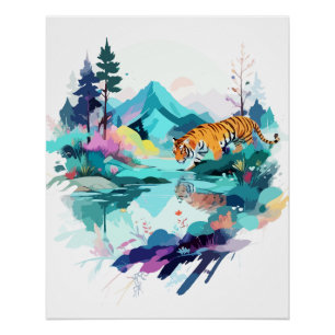 Poster Paysage serein Calme Nature paisible Nature Extéri