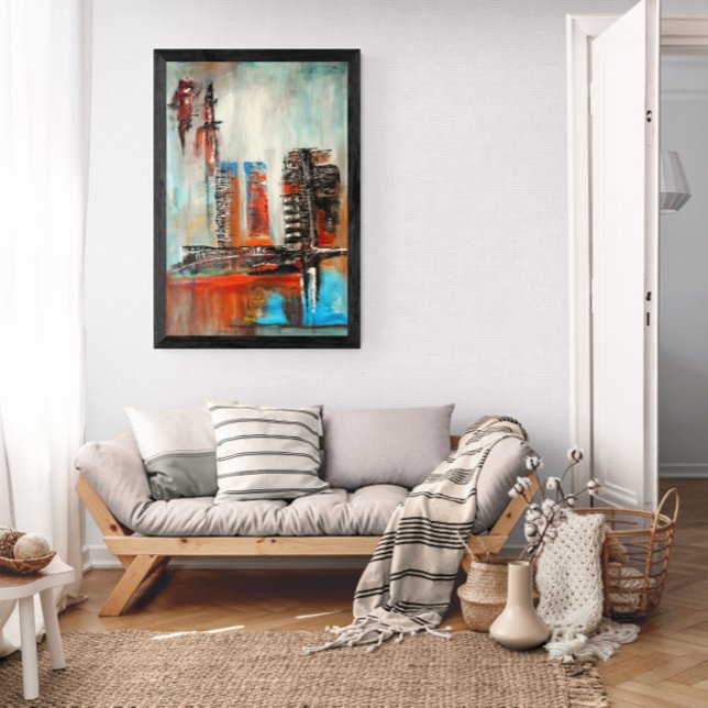 Poster Paysage urbain abstrait  (Créateur téléchargé)