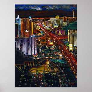 Poster Paysage urbain de CBjork Las Vegas