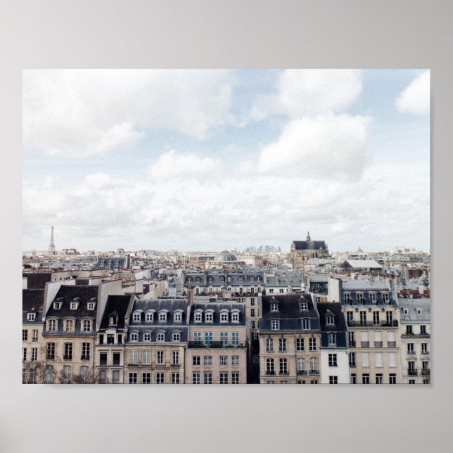 Poster Paysage urbain de Paris France (Devant)