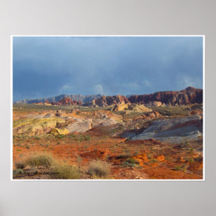 Poster Paysages du désert américain : Vallée du feu #3