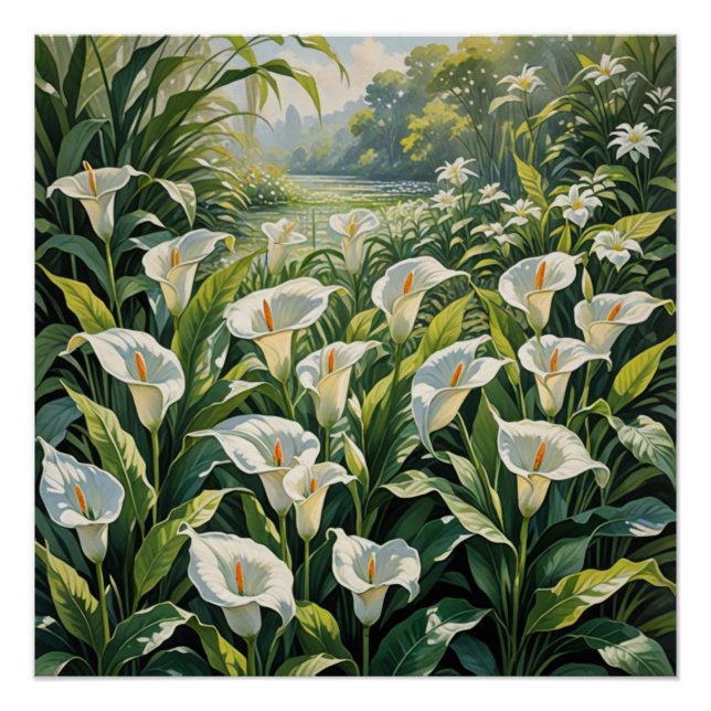 Poster peace lilies (Devant)