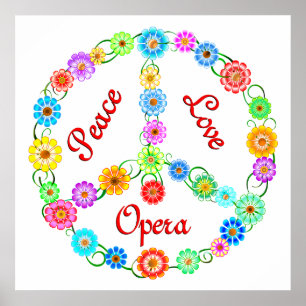 Poster Peace Love Opera