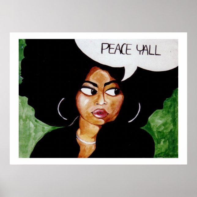 Poster Peace Y'all (Devant)