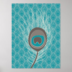 Poster Peacock Feather