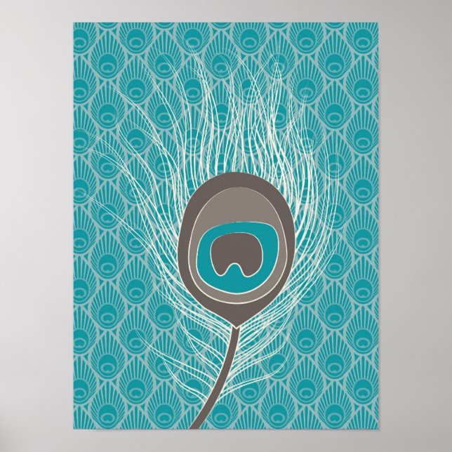 Poster Peacock Feather (Devant)