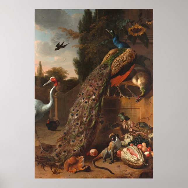 Poster Peacocks (Devant)