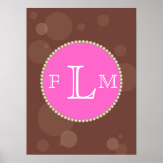 Poster Pearl Monogram
