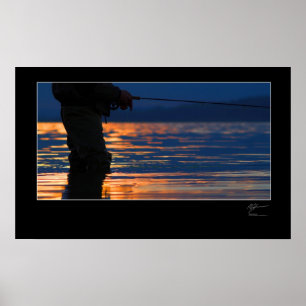 Poster Pêche à la mouche sur la côte danoise