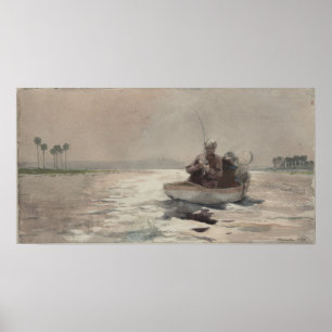 Poster Pêche au bar la Floride