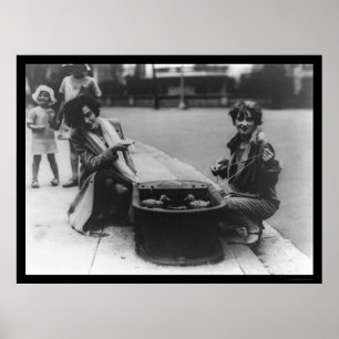 Poster Pêche des canards à Washington, DC 1926