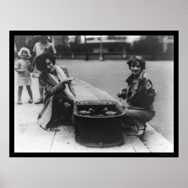 Poster Pêche des canards à Washington, DC 1926 (Devant)