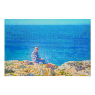 Poster Pêche en mer