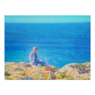 Poster Pêche en mer