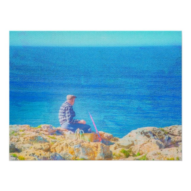 Poster Pêche en mer (Devant)