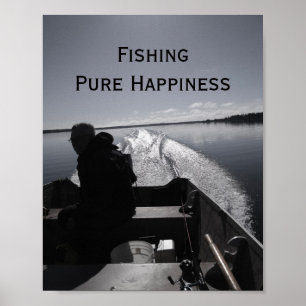Poster - Pêcher le bonheur pur