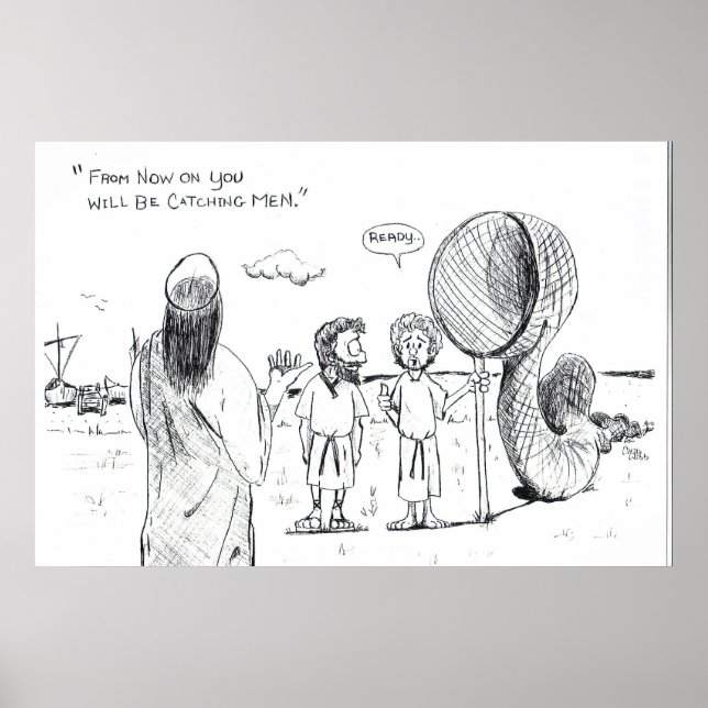 Poster pêcheur (Devant)