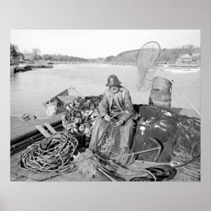 Poster Pêcheur du cap Ann, 1905. Photo ancienne