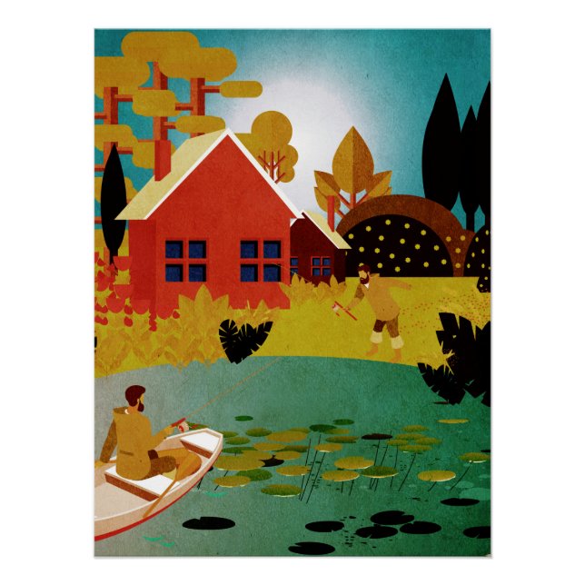 Poster pêcheurs (Devant)