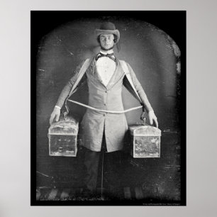 Poster Peddler avec sacs Daguerreotype 1848