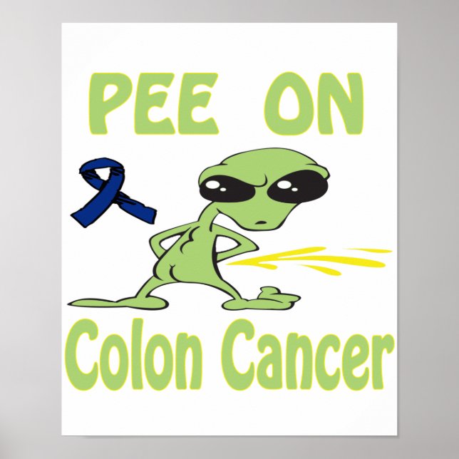 Poster Pee On Colon Cancer (Devant)
