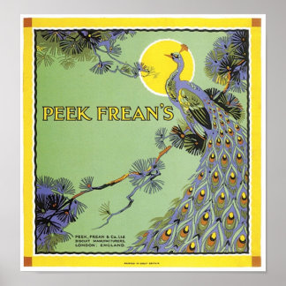 Poster Peek Frean's Peacock Ad