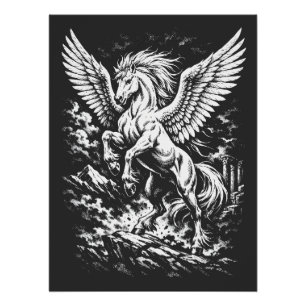 Poster Pégase — Héraut ailé de la tempête