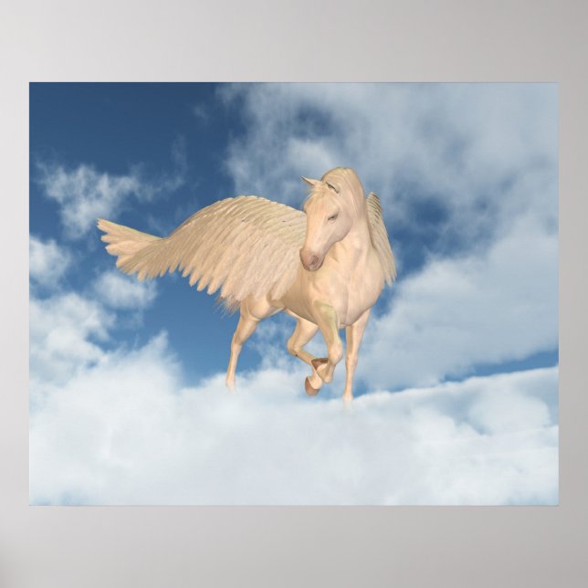 Poster Pegasus À Travers Les Nuages (Devant)
