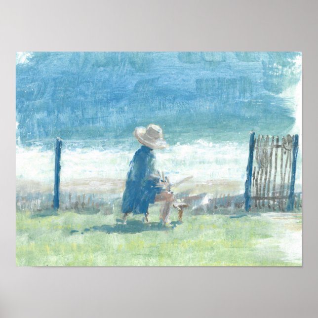 Poster Peindre la mer (Devant)