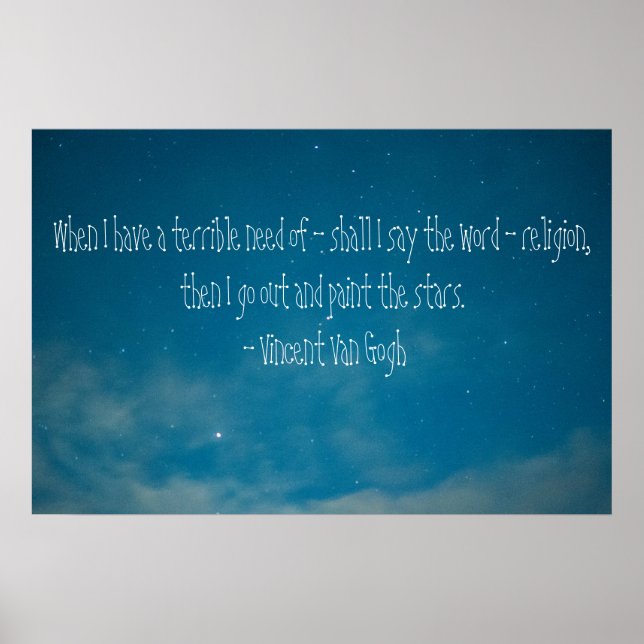 Poster Peindre les étoiles (Devant)