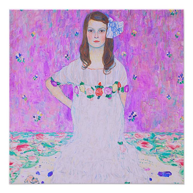 Poster peint Mäda Primavesi de Gustav Klimt (Devant)