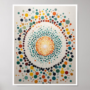 Poster peint point sens d'expansion Wall Art Poste