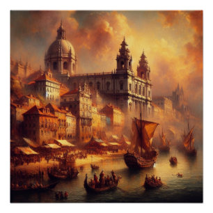 Poster Peinture à l'huile Renaissance